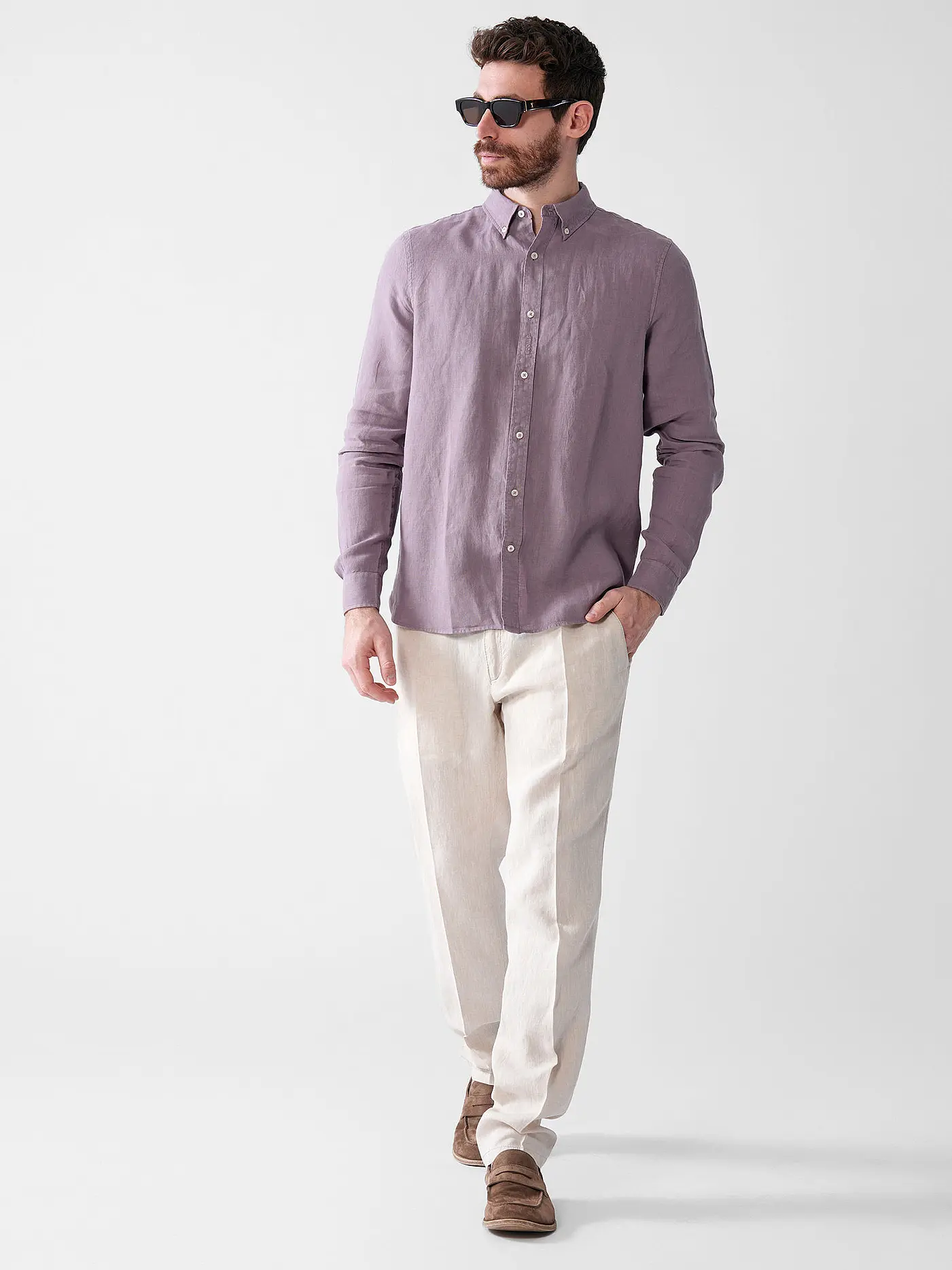 ECOALF | Leinenhemd MALIBUALF | grau